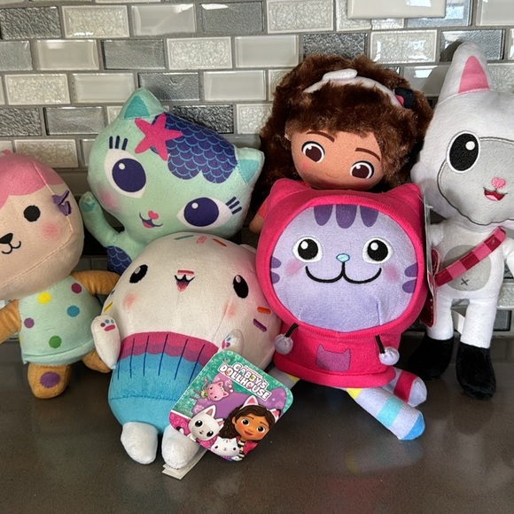 Dreamworks | Toys | Gabbys Dollhouse Plush Set Of 6 Dreamworks Netflix ...